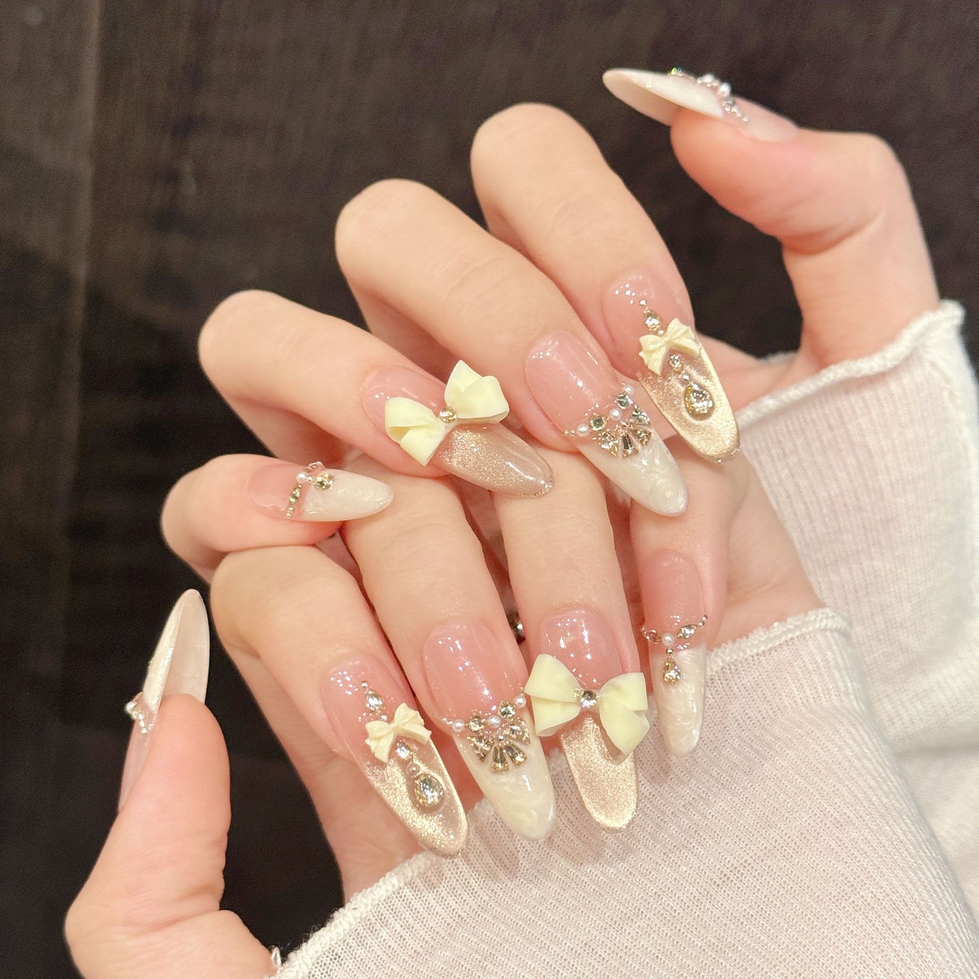10 pçs artesanal imprensa em u - Nail Art Press On avaliação e preço