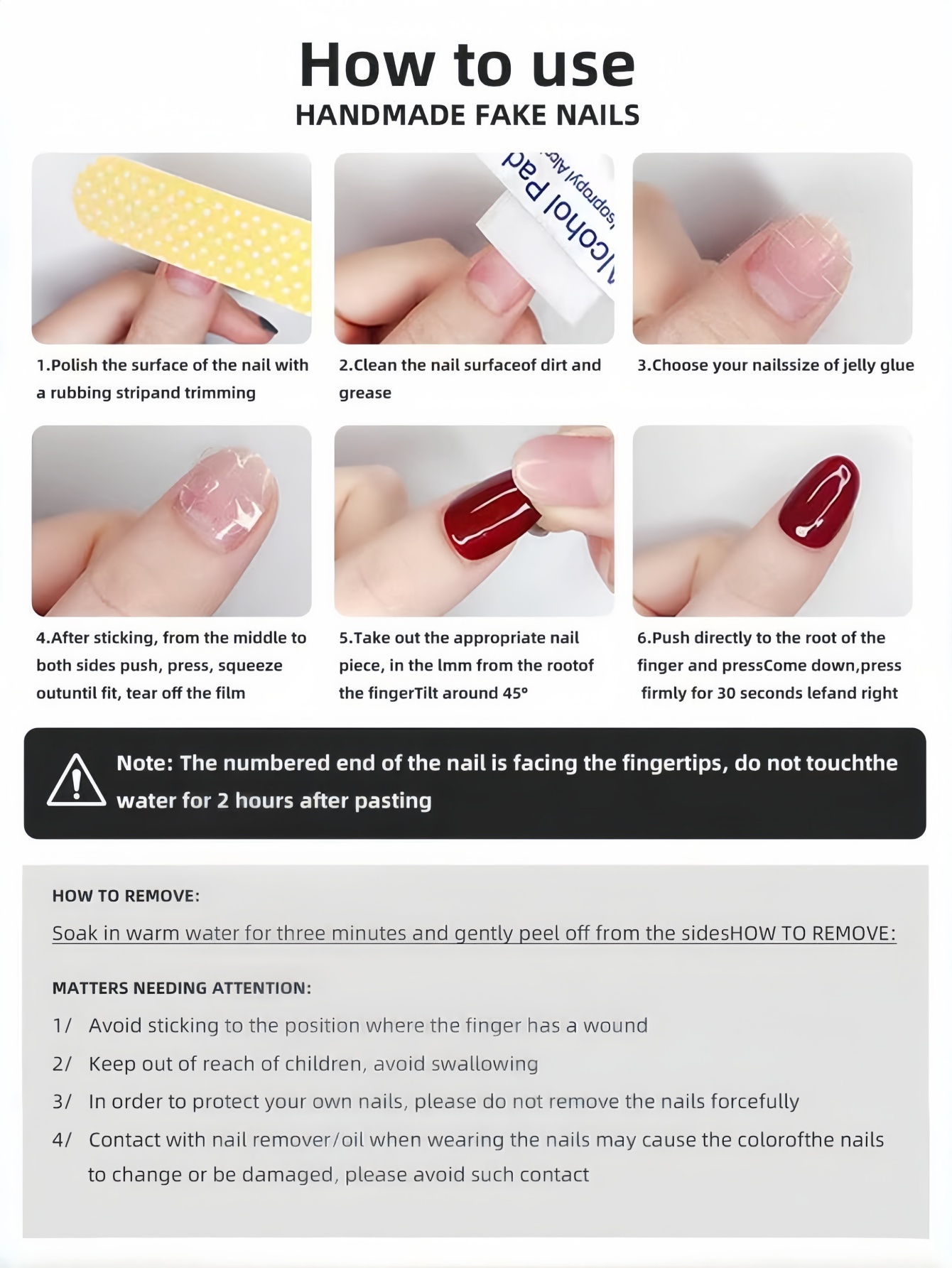 Conjunto de 10 peças de unhas  - Nail Art Press On avaliação e preço