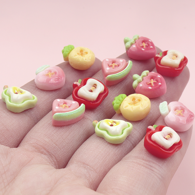 50/500 pçs mini simulado fruta - Nail Art Ombre avaliação e preço
