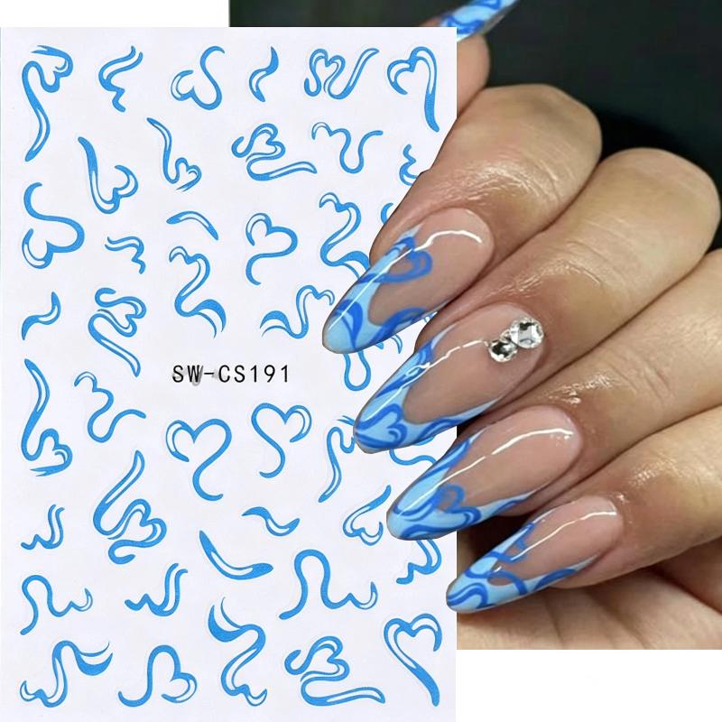 2 Folhas de Adesivos de Unha D - Nail Art Valentines Day avaliação e preço