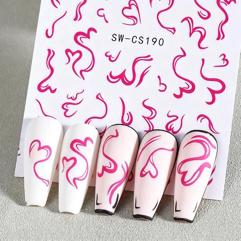 2 Folhas de Adesivos de Unha D - Nail Art Valentines Day avaliação e preço
